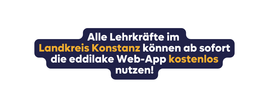Alle Lehrkräfte im Landkreis Konstanz können ab sofort die eddilake Web App kostenlos nutzen